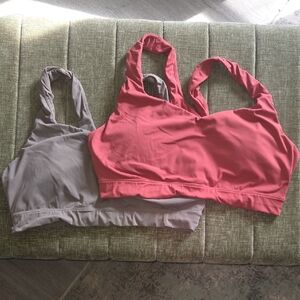 CALIA by Carrie Underwood Pink and Gray Sports Bras
